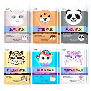 Epielle Character Sheet Masks | Animal Spa Mask, 6-Pack | Korean Skincare